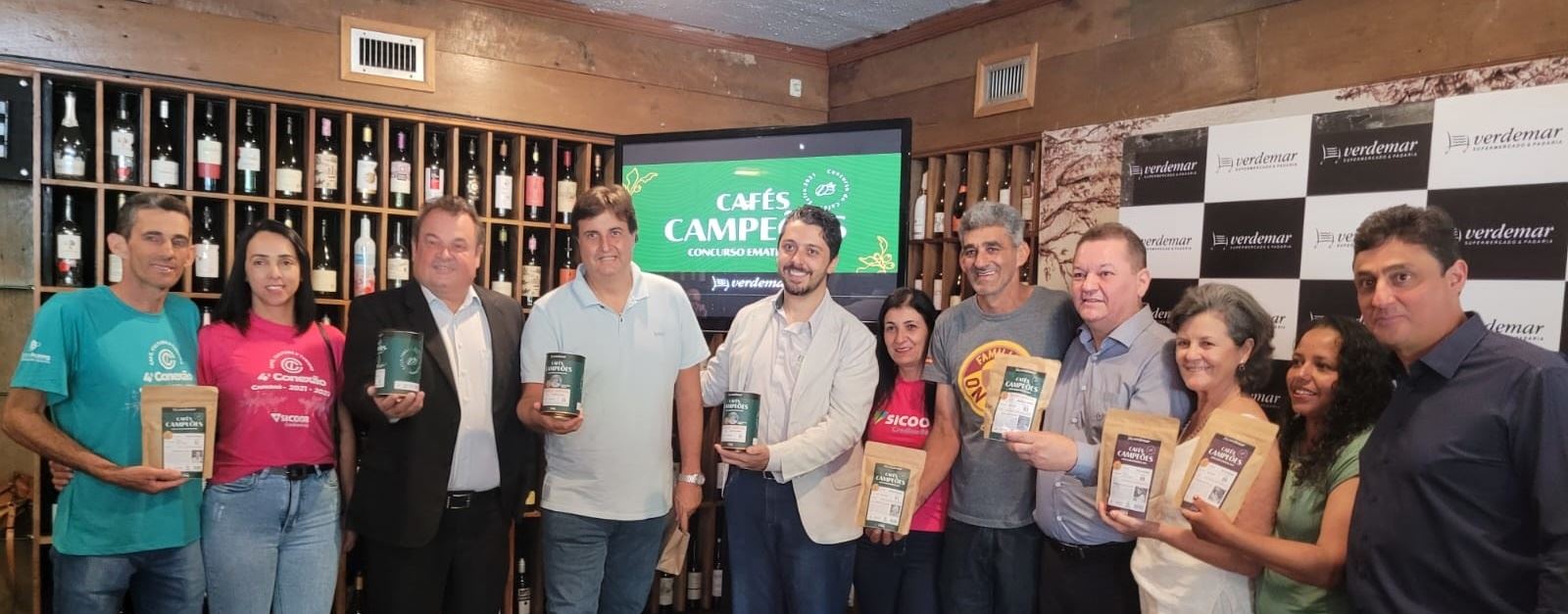 Parceria entre Verdemar e Emater levam às gôndolas cafés premiados em Concurso de Qualidade de MG