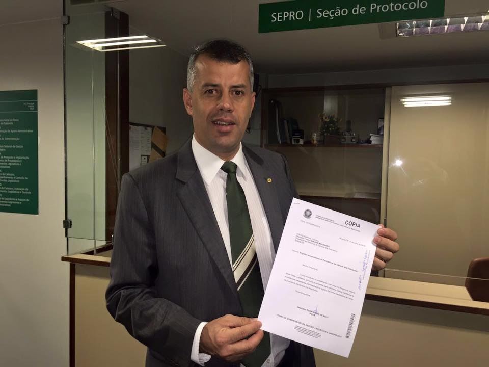Evair Vieira de Melo (PV/ES) se candidata à presidência da Câmara dos Deputados // Foto: Divulgação