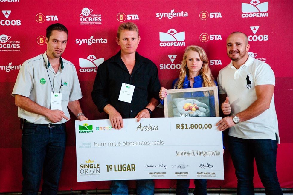 Vencedor da categoria arábica: Silvanius Kutz (Itarana)