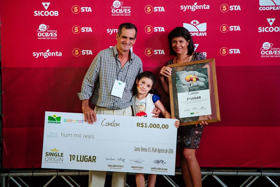 Vencedor da categoria conilon: João Delpupo (Afonso Claudio)