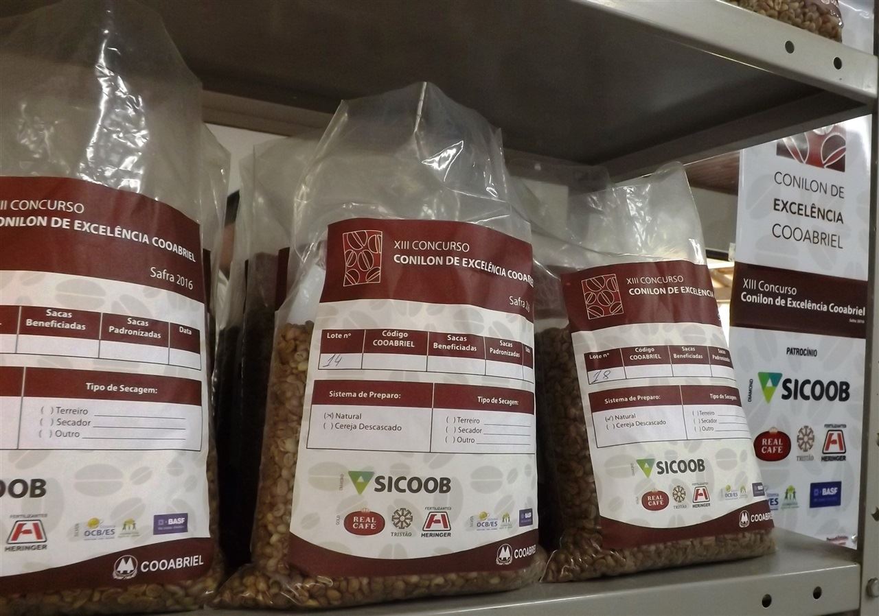 Os 10 classificados na 13ª edição do Concurso Conilon de Excelência Cooabriel na safra 2016 foram cafés produzidos em cinco municípios capixabas // Foto: Cooabriel/ Divulgação