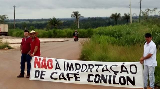 Primeiro protesto de produtores em Rondônia // Foto: Divulgação